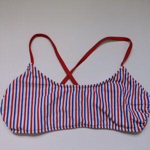 red white and blue bikini top